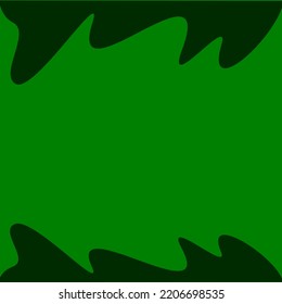 Green waves abstract background design