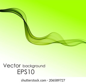 Green waves background
