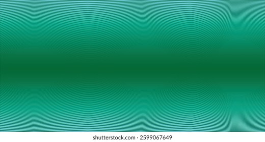 green waves background on black background. Premium design for wallpaper, banner, poster.