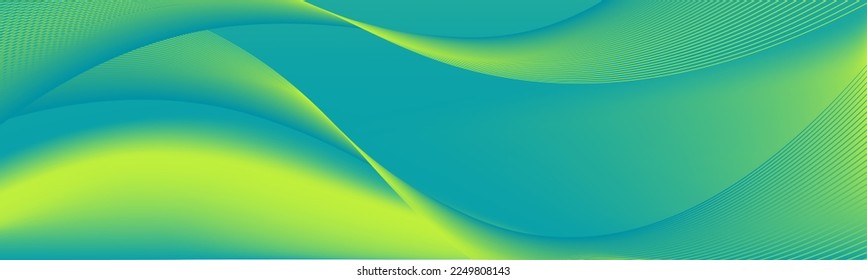 green waves line wave design wallpaper light isolated illustration