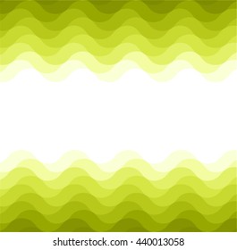 Green waves sea ocean vector illustration abstract pattern background colorful wallpaper water