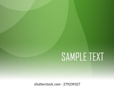Green wavy abstract background