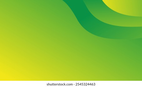 Green wavy abstract background. geometric shapes background for flyer, poster, brochure, cover