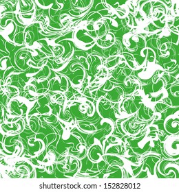 green wavy background