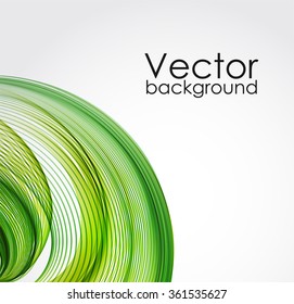 Green wavy background