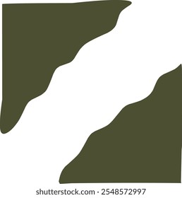 green wavy background  design minimalist