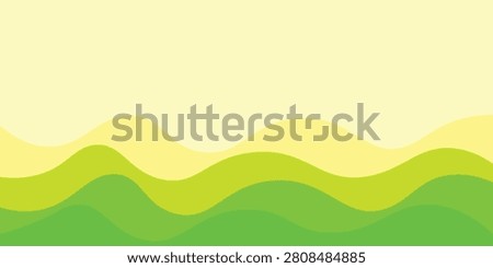 Green wavy background vector wallpaper that can be used for advertising banners.