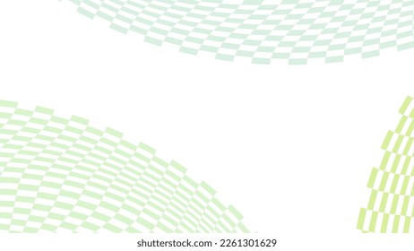 green wavy checkered vector border