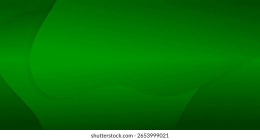 Fondo de Anuncio dinámico ondulado verde. Ilustrador de Vector