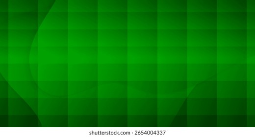 fundo de banner dinâmico ondulado verde. ilustrador de vetor