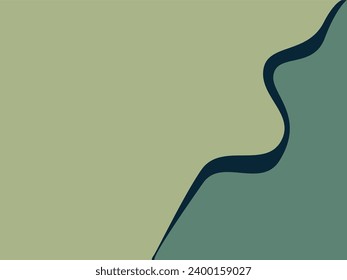 Green wavy elegant abstract background stock vector illustration.