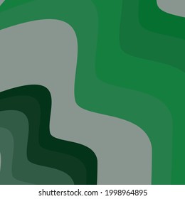 Textura de fondo de la curva de sombreado de línea larga ondulada verde