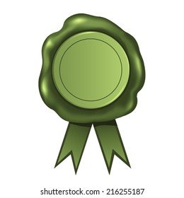 Green Wax Seal