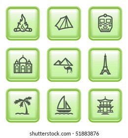 Green web button 22