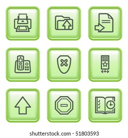 Green web button 4