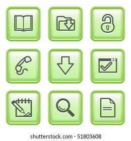 Green web button 6