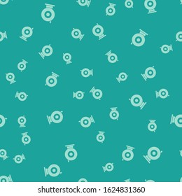 Green Web camera icon isolated seamless pattern on green background. Chat camera. Webcam icon.  Vector Illustration