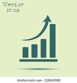 green web icon with shadow vector illustration