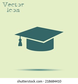 green web icon with shadow vector illustration