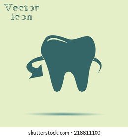 green web icon with shadow vector illustration