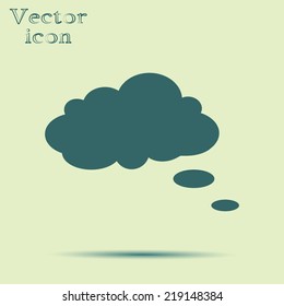 green web icon with shadow vector illustration