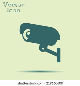 green web icon with shadow vector illustration 