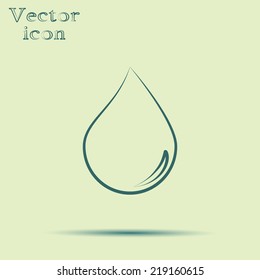 green web icon with shadow vector illustration 
