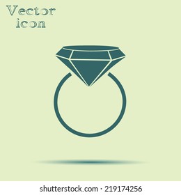 green web icon with shadow vector illustration 