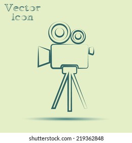 green web icon with shadow vector illustration