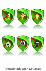 Green Web Icons Set