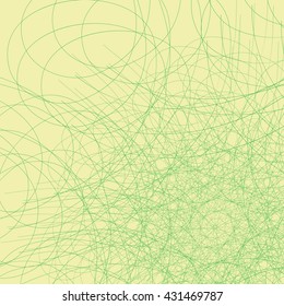 Green web. Green web on a yellow background