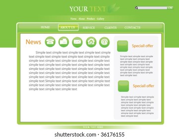 Green Web Template