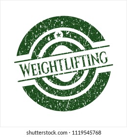 Green Weightlifting distressed rubber texture