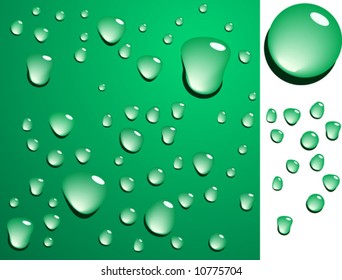 Green wet surface. Blends are used.