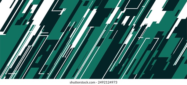 Ein grüner und weißer abstrakter Hintergrund mit Linien