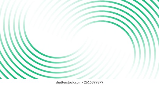 Green white abstract background overlap layer on bright space with circles effect decoration. Graphic design element stripes concept for flyer, card, or brochure cover. vector illustration