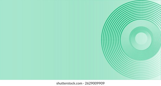 O fundo abstrato branco verde sobrepõe a camada no espaço brilhante com a decoração de efeito círculos. Banner moderno com estilo de linhas. Conceito de faixas de elementos de design gráfico para folheto, cartão ou capa de folheto