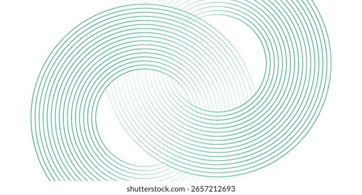 El fondo abstracto blanco verde se superpone a la capa en el espacio brillante con la decoración del efecto de los círculos. Moderno Anuncio con estilo de líneas. Concepto de rayas de elemento de Diseño gráfico para cubierta de folleto, tarjeta o folleto