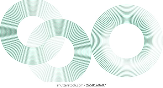 El fondo abstracto blanco verde se superpone a la capa en el espacio brillante con la decoración del efecto de los círculos. Moderno Anuncio con estilo de líneas. Concepto de rayas de elemento de Diseño gráfico para cubierta de folleto, tarjeta o folleto