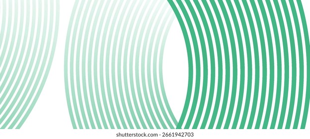 O fundo abstrato branco verde sobrepõe a camada no espaço brilhante com a decoração de efeito círculos. Banner moderno com estilo de linhas. Conceito de faixas de elementos de design gráfico para folheto, cartão ou capa de folheto