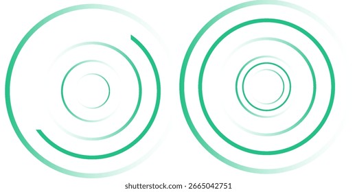 Green white abstract background overlap layer on bright space with circles effect decoration. Modern banner with lines style. Graphic design element stripes concept