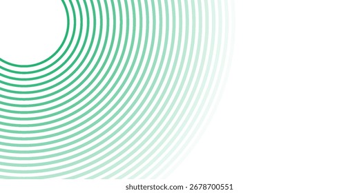 El fondo abstracto blanco verde se superpone a la capa en el espacio brillante con la decoración del efecto de los círculos. Moderno Anuncio con estilo de líneas. Concepto de rayas de elemento de Diseño gráfico para cubierta de folleto, tarjeta o folleto