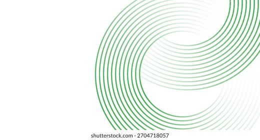 El fondo abstracto blanco verde se superpone a la capa en el espacio brillante con la decoración del efecto de los círculos. Vector de diseño moderno eps10