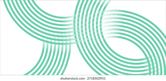O fundo abstrato branco verde sobrepõe a camada no espaço brilhante com a decoração de efeito círculos. Banner moderno com estilo de linhas. Conceito de faixas de elementos de design gráfico para folheto, cartão ou capa de folheto