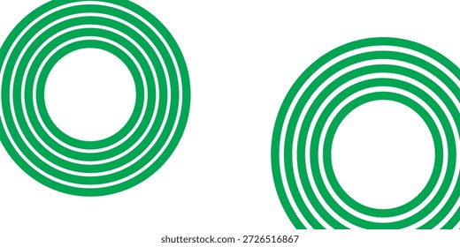 Green white abstract background overlap layer on bright space with circles effect decoration. Graphic design element stripes concept for flyer, card, or brochure cover. vector illustration