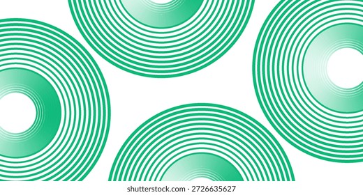 O fundo abstrato branco verde sobrepõe a camada no espaço brilhante com a decoração de efeito círculos. Banner moderno com estilo de linhas. Conceito de faixas de elementos de design gráfico para folheto, cartão ou capa de folheto