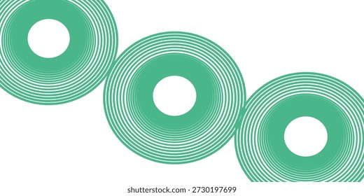 O fundo abstrato branco verde sobrepõe a camada no espaço brilhante com a decoração de efeito círculos. Elemento de design gráfico listras conceito para folheto, cartão ou capa de folheto. ilustração vetorial