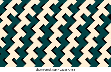green and white abstract background with seamless pattern and geometric shape. geometric background - stock vector.	
