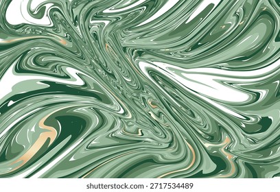 Fundo de textura de mármore líquido abstrato verde e branco