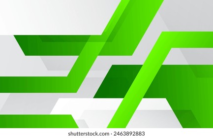 Green and white abstract geometric background. Vector illustration